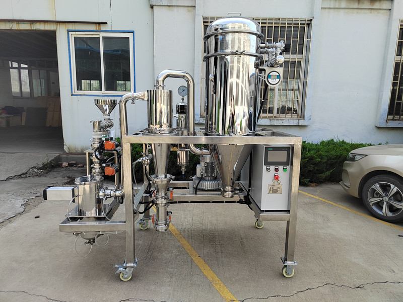 湖北某新材料公司：磷酸锰铁锂实验室超微粉碎设备-MQW03陶瓷内衬气流粉碎机